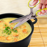 Multipurpose Kitchen Shears 5 Blades Herb Scissors 
