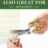 Multipurpose Kitchen Shears 5 Blades Herb Scissors 
