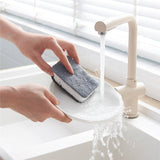 3pcs Double Sided Dishwashing Cleaning Sponge Kitchen
